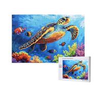 Puzzle 300 Pezzi Tartarughe marine Puzzle Pescare Grandi Dimensioni per Adulti Con Scatola di Imballaggio e Immagini di Riferimento, Divertenti Giochi per Famiglia, Come Regalo per Amici 2T-965