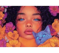 Puzzle 300 Pieces Donna Bambina Bambino 10 8 9 6 5 7 Anni Regalo Maschio Adulti Legno Gatto Puzzle Arte Giochi Gioco di QI Ragazzo Grandi Dimensioni 38x26cm,300pcs Regalo Toy, Scatola P-822