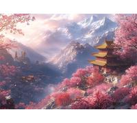 Puzzle 300 Pieces Paesaggio Bambina Bambino 10 8 9 6 5 7 Anni Regalo Maschio Adulti Legno Montagna Puzzle Arte Giochi Gioco di QI Ragazzo Grandi Dimensioni 38x26cm,300pcs Regalo Toy, Scatola P-928