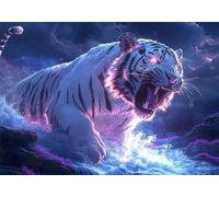 Puzzle 300 Pieces Tigre Bambina Bambino 10 8 9 6 5 7 Anni Regalo Maschio Adulti Legno Animale Puzzle Arte Giochi Gioco di QI Ragazzo Grandi Dimensioni 40x28cm,300pcs Regalo Toy, Scatola P-870