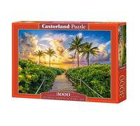 Castorland - Puzzle Alba colorata a Miami, Stati Uniti d'America - 3000 Pezzi