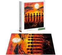 Puzzle 3000 Pezzi Africa, Puzzle Donna 3000 Pezzi per Adulti e Ragazzi, Puzzles in Legno con Squisita Scatola di Imballaggio, Giochi Educativo per Famiglie, Decorazioni Casa, Regalo per Adulti H-5781