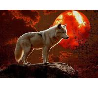 Puzzle 3000 Pezzi Animale Puzzle Adulti Sfida Impossibili Jigsaws Luna Classica 3D Pattern Art Jigsaws per Divertimento Adulti e Bambina, Gioco Familiare, Festa Aziendale, Amore e Amico 122x81cm C-992