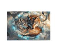Puzzle 3000 Pezzi, Animale Puzzle Arte 122x81cm Jigsaw Grandi Dimensioni per Adulti, Jigsaw Giochi Intrattenimento Creativo, Gioco Familiare Decorazione Parete, Regalo Donna Cacciatore di sogni p-1679