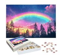 Puzzle 3000 Pezzi Arcobaleno, Puzzle Paesaggio 3000 Pezzi Arte per Adulti e Bambini, Misura: 122x81 cm, Puzzles Legno per Adulti con Squisita Scatola di Imballaggio, Regalo Donna, Regalo Uomo, -6921