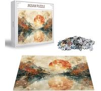 Puzzle 3000 Pezzi Arte per Adulti e Ragazzi, Tramonto Puzzle in Legno per Adulti, Regalo di Anniversario, Regalo di Natale, Prevenzione Della Degenerazione Cerebrale Negli Anziani, Montagna H-1752