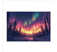 Puzzle 3000 Pezzi Aurora boreale Paesaggio Puzzle Grandi Dimensioni per Adulti 122 x 80cm, Difficili Impossible Giochi, Rilassamento e Intelligence, Jigsaw Personalizzato per Maschio e Femmina E-9
