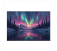 Puzzle 3000 Pezzi Aurora boreale Paesaggio Puzzle Grandi Dimensioni per Adulti 122 x 80cm, Difficili Impossible Giochi, Rilassamento e Intelligence, Jigsaw Personalizzato per Maschio e Femmina A-39