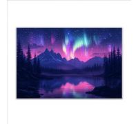 Puzzle 3000 Pezzi Aurora boreale Paesaggio Puzzle Grandi Dimensioni per Adulti 122 x 80cm, Difficili Impossible Giochi, Rilassamento e Intelligence, Jigsaw Personalizzato per Maschio e Femmina G-5