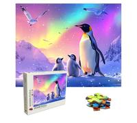 Puzzle 3000 Pezzi aurora Puzzle in Legno, Collezione Challenge, pinguino Jigsaw Stampa ad Alta Definizione per La Casa Divertimento in Famiglia, Giochi Educativi e Decorazione Parete 122x81cm 8p-329