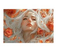 Puzzle 3000 Pezzi Bellezza per Adulti, 122x81 cm Puzzle Rosa per Decorazione Parete, Giochi Educativo per Famiglie, Puzzles Arte in Legno Impegnativi, 3000 Pezzi Puzzles per Regalo Donne e Uomo, -8918