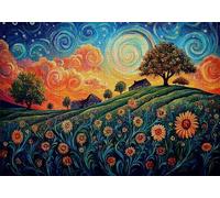 Puzzle 3000 Pezzi Cabina Puzzle Adulti Sfida Impossibili Jigsaws Fiori Classica 3D Pattern Art Jigsaws per Divertimento Adulti e Bambina, Gioco Familiare, Festa Aziendale, Amore e Amico 122x81cm C-725