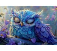 Puzzle 3000 Pezzi Carino Puzzle Adulti Sfida Impossibili Jigsaws Gufo Classica 3D Pattern Art Jigsaws per Divertimento Adulti e Bambina, Gioco Familiare, Festa Aziendale, Amore e Amico 122x81cm C-671