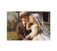 Puzzle 3000 Pezzi, Carino Puzzle Arte 122x81cm Jigsaw Grandi Dimensioni per Adulti, Jigsaw Giochi Intrattenimento Creativo, Classici Gioco Familiare per Decorazione Parete, Regalo Donna Angelo p-1386