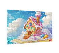 Puzzle 3000 Pezzi Cartone Animato Puzzle Adulti Casa Pattern Design con Confezione Regalo, Fai Da Te Puzzles di Legno Giochi Casual Gioco di Abilità per Tutta la Famiglia, Room Decor 81x122 cm -746Y