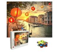 Puzzle 3000 Pezzi Città Puzzle in Legno, Collezione Challenge, Barca Jigsaw Stampa ad Alta Definizione per La Casa Divertimento in Famiglia, Giochi Educativi e Decorazione Parete 122x81cm 8p-32