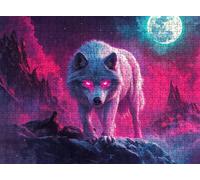Puzzle 3000 Pezzi Classici, Puzzle Lupo luna-2 122 x 81 cm, Gioco Educativo e Antistress in Legno con Poster Incluso, Ttività DIY per Famiglia, Regalo per Appassionati, Decor Parete Casa, f0-611