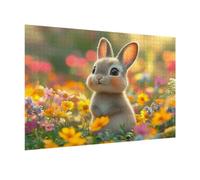 Puzzle 3000 Pezzi Coniglio Puzzle Adulti, Gioco Educativo, n-802 | Jigsaw Puzzles primavera, Impossibile Difficile Sfida, Classici Gioco Familiare, Giochi Divertenti, Idee Regalo