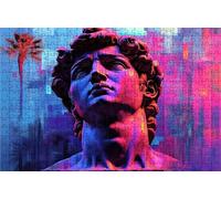 Puzzle 3000 Pezzi, Davide Puzzle 3000 Pezzi per Adulti, Giochi di Puzzles Astratto Legno per Tutta la Famiglia, DIY Puzzles per Quadri Moderni Soggiorno Regalo Donna Uomo Festival 80x120 cm RXPT-1771