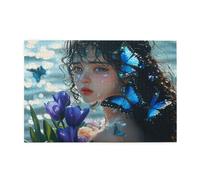 Puzzle 3000 Pezzi Donna Puzzle Sogno Adulti Arte Grandi Dimensioni Jigsaw di Legno con una Scatola e Poster, Impossibili Jigsaw Gioco Familiare for Adulti, Home Decor Regalo Donna 81x122cm E-1284