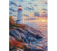 Puzzle 3000 Pezzi Faro Colombo 3D Puzzle per Adulti Impegnativo, Educa Puzzles Artistico, Divertente E Stimolante Puzzles Decorativo per La Famiglia, Regalo e Decorazione Pareti BXHZW6-208