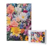 Puzzle 3000 Pezzi Fiore Puzzle Primavera Grandi Dimensioni per Adulti Con Scatola di Imballaggio e Immagini di Riferimento, Giochi Rilassamento e Intelligence, Come Regalo per Amici e Amanti M-1948