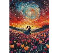 Puzzle 3000 Pezzi, Fiori D'Amore Coppia 3D Puzzle per Adulti Impegnativo, Educa Puzzles Artistico, Divertente E Stimolante Puzzles Decorativo per La Famiglia, Regalo e Decorazione Pareti DX0YL6-8
