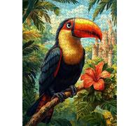 Puzzle 3000 Pezzi, Foresta Pluviale Corvo 3D Puzzle per Adulti Impegnativo, Educa Puzzles Artistico, Divertente E Stimolante Puzzles Decorativo per La Famiglia, Regalo e Decorazione Pareti DX0YL6-1042