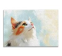 Puzzle 3000 Pezzi Gatto, Puzzle Animale 3000 Pezzi per Adulti e Ragazzi, Puzzles in Legno con Squisita Scatola di Imballaggio, Giochi Educativo per Famiglie, Decorazioni Casa, Regalo per Adulti, -1409