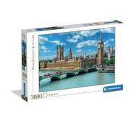 Clementoni Puzzle 3000 Pezzi, Londra Big Ben e Palazzo di Westminster, Alta Qualità