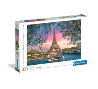 Puzzle 3000 Pezzi Hqc Tour Eiffel The Iron Lady Sfondo Rosa