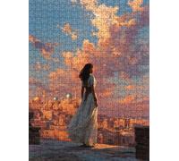 Puzzle 3000 Pezzi, Jigsaw Puzzle per Adulti, Tetto Donna BLQSBGA6-379