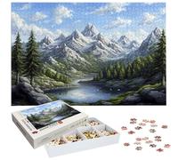 Puzzle 3000 Pezzi Lago, Puzzle Montagna 3000 Pezzi per Adulti e Ragazzi, Puzzles in Legno con Squisita Scatola di Imballaggio, Giochi Educativo per Famiglie, Decorazioni Casa, Regalo per Adulti H-3301