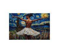 Puzzle 3000 Pezzi, Legno Donna Puzzle 3000 Pezzi Adulti, Puzzles Classici Cielo stellato per Tutta la Famiglia Insieme, Puzzles per Alleviare lo Stress Primavera Decorazioni Parete 80x120CM LZPT-02634