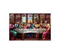 Puzzle 3000 Pezzi L'Ultima Cena Puzzle 3000 Pezzi Adulti Paesaggio, Puzzles Legno con Scatola di Carta Colorata e Borsa a Rete Portatile, Puzzles per Decorazioni Parete Regalo 80x120Cm LZPT-03793