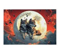 Puzzle 3000 Pezzi Luna per Adulti, 122x81 cm Puzzle Lupo per Decorazione Parete, Giochi Educativo per Famiglie, Puzzles Arte in Legno Impegnativi, 3000 Pezzi Puzzles per Regalo Donne e Uomini, -8708
