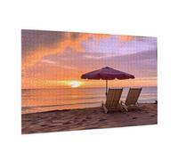 Puzzle 3000 Pezzi Mare Puzzle Adulti Vacanze Pattern Design con Confezione Regalo, Fai Da Te Puzzles di Legno Giochi Casual Gioco di Abilità per Tutta la Famiglia, Home Room Decor 81 x 122 cm -419Y