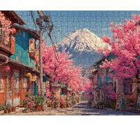 Puzzle 3000 Pezzi, Monte Fuji Ciliegio 3D Puzzle per Adulti Impegnativo, Educa Puzzles Artistico, Divertente E Stimolante Puzzles Decorativo per La Famiglia, Come Regalo e Decorazione Pareti R6KH-231