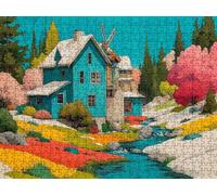 Puzzle 3000 Pezzi, Mulini Eolici Fattoria 3D Puzzle per Adulti Impegnativo, Educa Puzzles Artistico, Divertente Stimolante Puzzles Decorativo per La Famiglia, Come Regalo e Decorazione Pareti R6KH-665