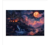 Puzzle 3000 Pezzi Paesaggio Luna Puzzle Grandi Dimensioni per Adulti 122 x 80cm, Adulti Difficili Impossible Giochi, Rilassamento e Intelligence, Jigsaw Personalizzato Regalo per Maschio e Femmina Y-1