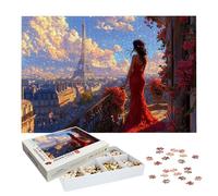Puzzle 3000 Pezzi Parigi, Puzzle Paesaggio 3000 Pezzi Arte per Adulti e Bambini, Misura: 122x81 cm, Puzzles Legno per Adulti con Squisita Scatola di Imballaggio, Idea Regalo Donna, Regalo Uomo, -6843