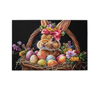 Puzzle 3000 Pezzi, Pasqua Puzzle Arte 122x81cm Jigsaw Grandi Dimensioni per Adulti, Jigsaw Giochi Intrattenimento Creativo, Classici Gioco Familiare per Decorazione Parete, Regalo Donna Coniglio p-763