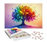Puzzle 3000 Pezzi per Adulti Bambini, Puzzle Colore in Legno per Adulti, Puzzles Albero della Vita Impegnativi, Giochi Educativo per Famiglie, Rompecapo con Scatola per Decor Casa, Regalo Donna, -7132