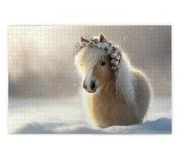 Puzzle 3000 Pezzi per Adulti, Puzzle Cavallo in Legno per Adulti, Rompecapo in Legno Impegnativi, Giochi Educativo per Famiglie, Rompecapo con Scatola Regalo per Decorazioni Casa, Regalo Donna, A-86