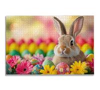 Puzzle 3000 Pezzi per Adulti, Puzzle Coniglio3000 Pezzi Arte per Adulti e Ragazzi, Misura: 122x80 cm, Puzzles Pasqua in Legno Impegnativi, Puzzles per Idea Regalo Donna e Uomo, Decorazioni Casa, -1558