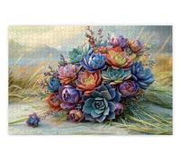 Puzzle 3000 Pezzi per Adulti, Puzzle Pianta in Legno per Adulti, Rompecapo in Legno Impegnativi, Giochi Educativo per Famiglie, Rompecapo con Scatola Regalo per Decorazioni Casa Regalo Donna Uomo, R-4