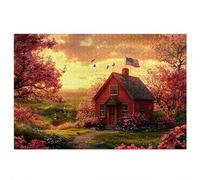 Puzzle 3000 Pezzi per Adulti, Puzzle Villetta Motivo per Adulti, Rompecapo in Legno Impegnativi, Legno Spesso e Resistente, Impegnativi Rompecapo, Natalizie Regalo Donne Uomo, Tema: Tramonto Q-52