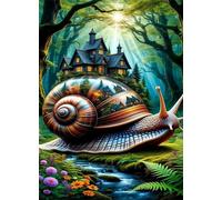Puzzle 3000 Pezzi per Adulti,Puzzles Artistico,Castello della lumaca nella giungla puzzle Fai da te Intrattenimento Creativo, puzzles Classico Regali per la casa