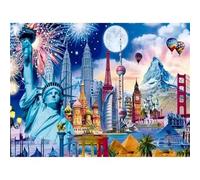 Puzzle 3000 Pezzi per Adulti,Puzzles Artistico,Edifici cittadini puzzle Fai da te Intrattenimento Creativo, puzzles Classico Regali per la casa