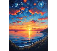 Puzzle 3000 pezzi per Adulti Vista del cielo al tramonto, 122x81cm Puzzle Impossibile e Difficili, Puzzles Decorativo per Soggiorno e Camera, Idea Regalo per Amanti dei Puzzle